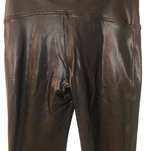 faux leather high waist spanx leggings - Picture 5 of 5